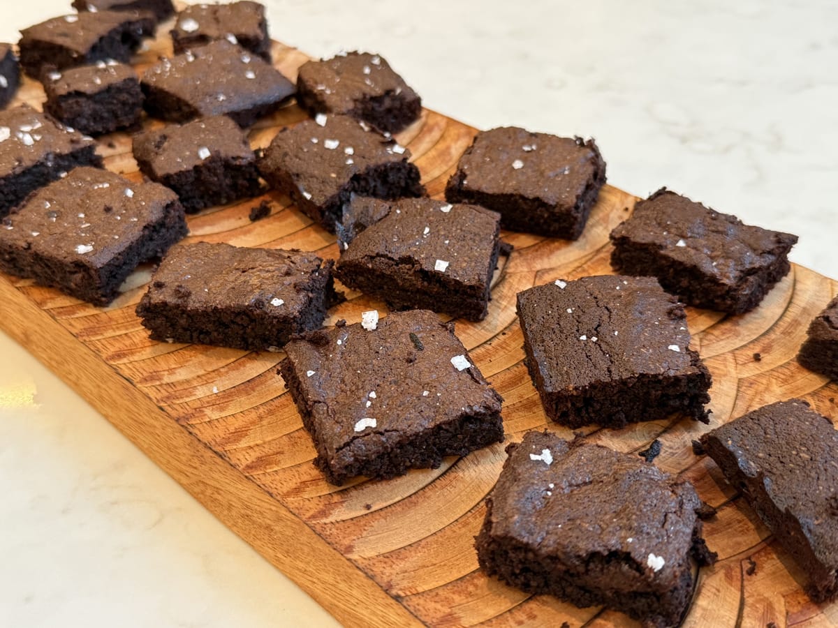 chocolate and sea salt brownies