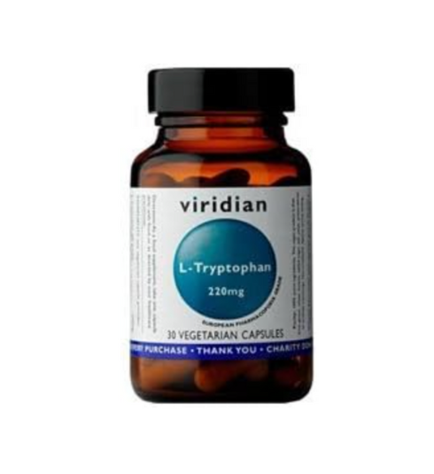 Supplement bottle of L-Tryptophan