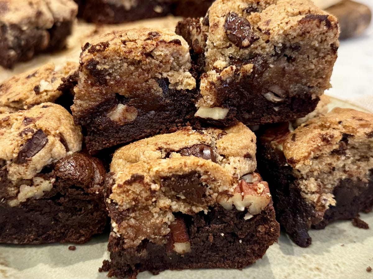 cookie dough brownies