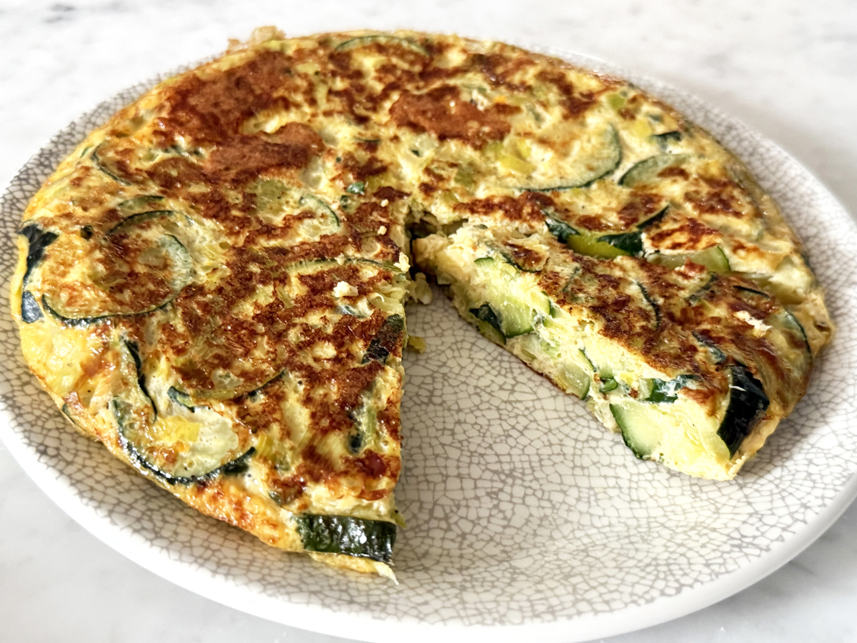 Zucchini and Leek Tortilla