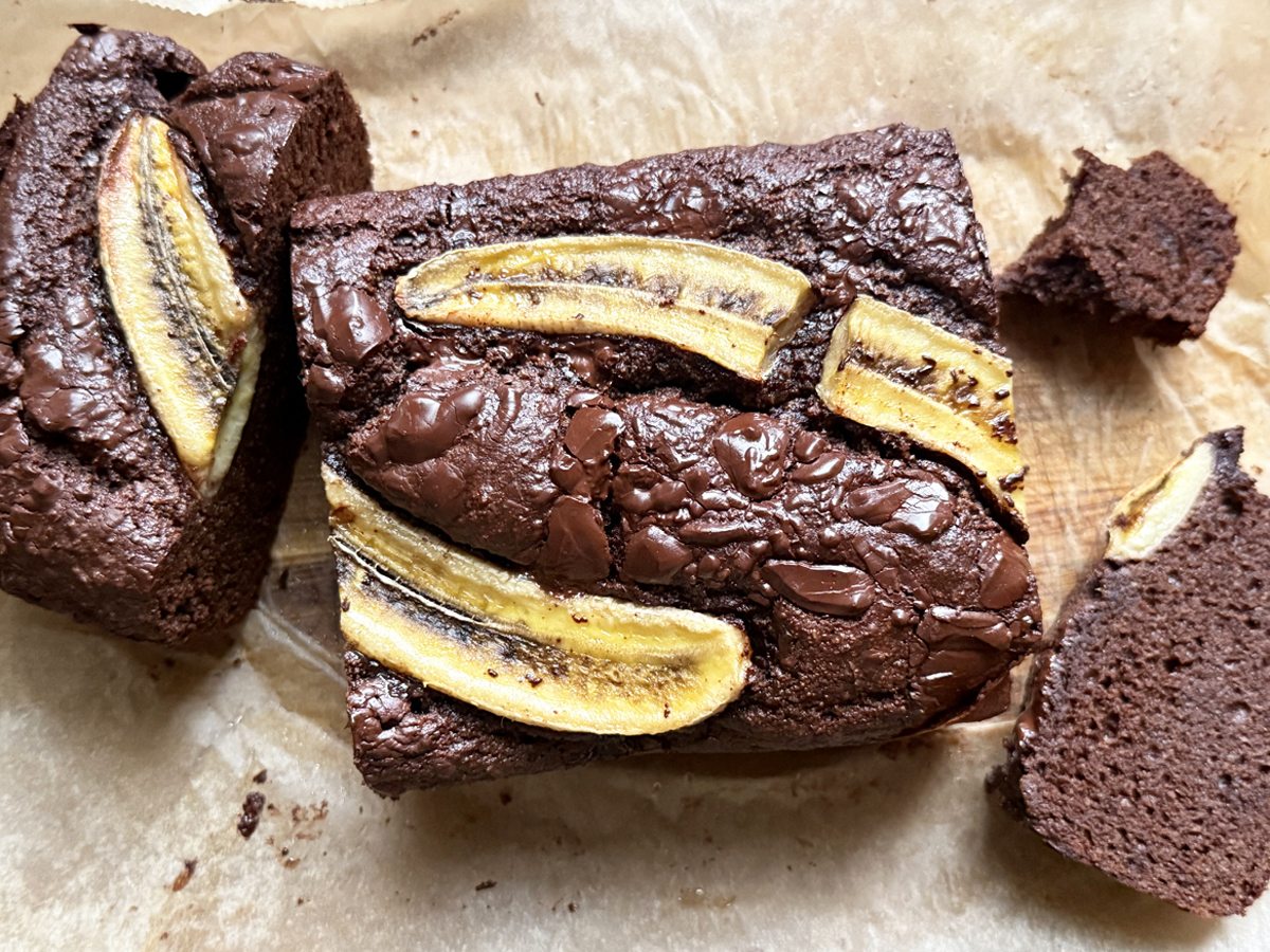 double chocolate banana bread